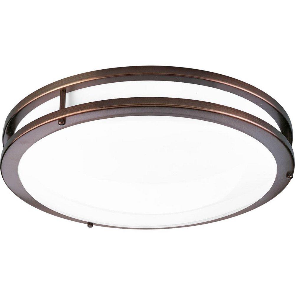 Progress Lighting Urban Bronze 22W 1-Light Flush Mount Ceiling Fixture 