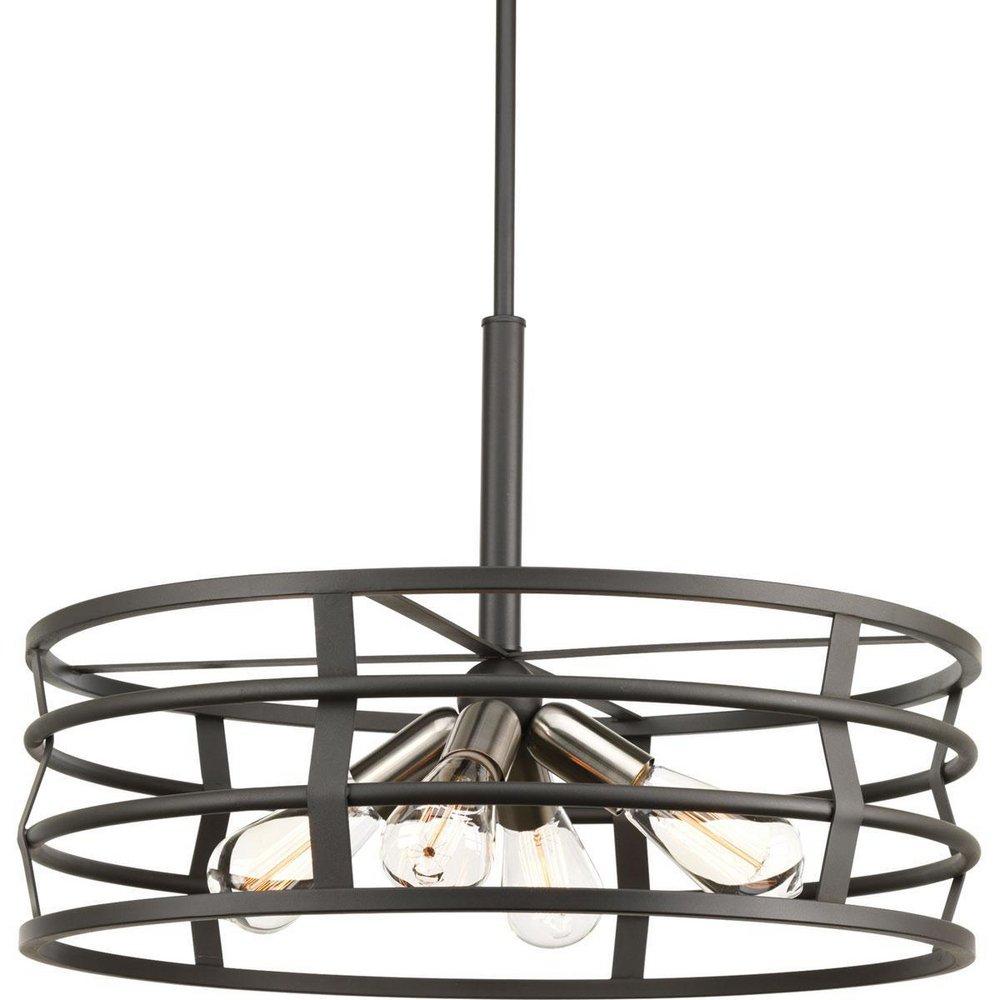 Progress Lighting Graphite 22 in. 4-Light Pendant 