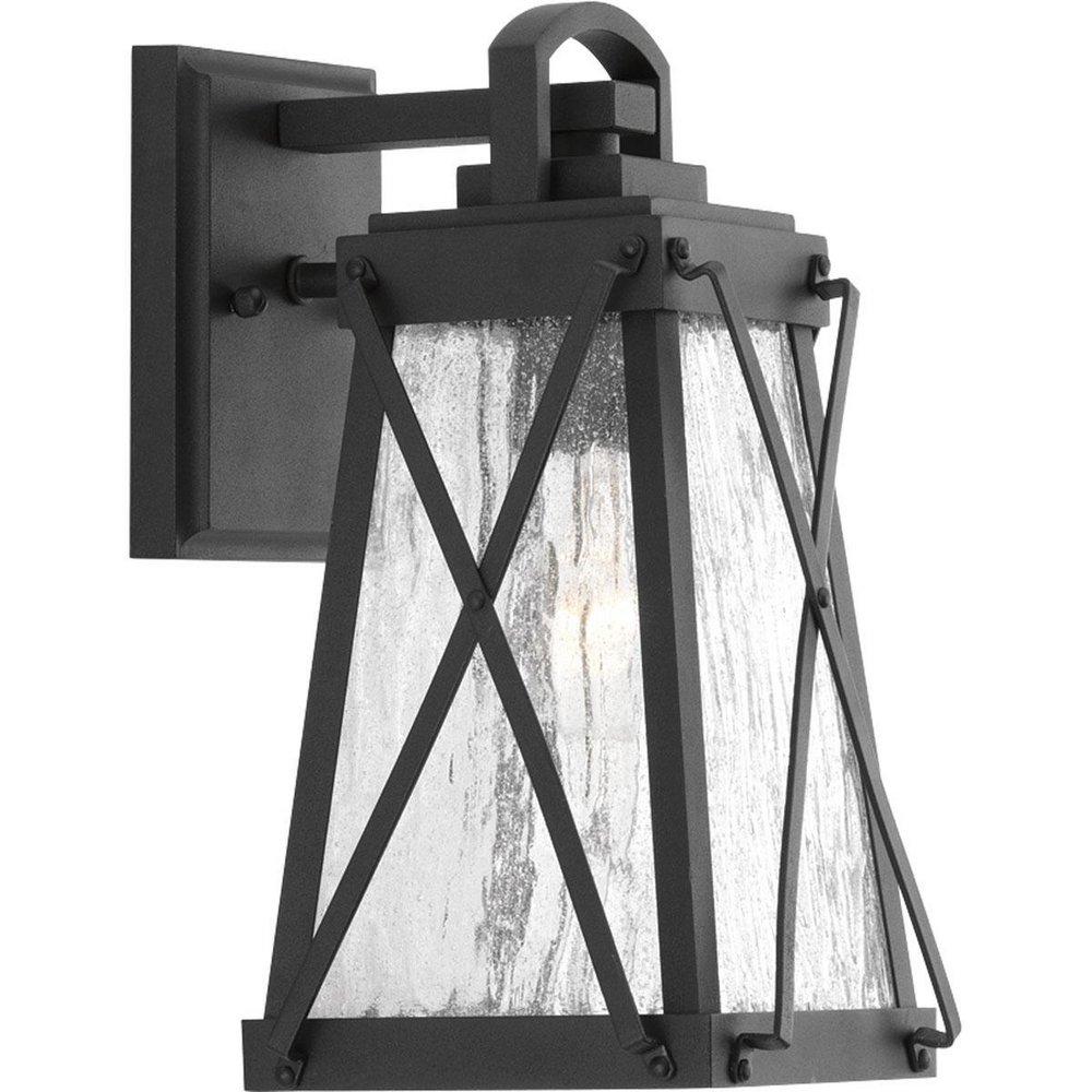 Progress Lighting Black 100W 1-Light Incandescent Outdoor Wall Sconce 