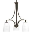 Progress Lighting Antique Bronze 21 in. 100W 3-Light Medium E-26 Incandescent Chandelier 