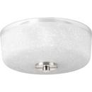 Progress Lighting Brushed Nickel 2-Light 60W Flushmount Ceiling Fixture 