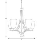 Progress Lighting Brushed Nickel 100W 5-Light Chandelier 
