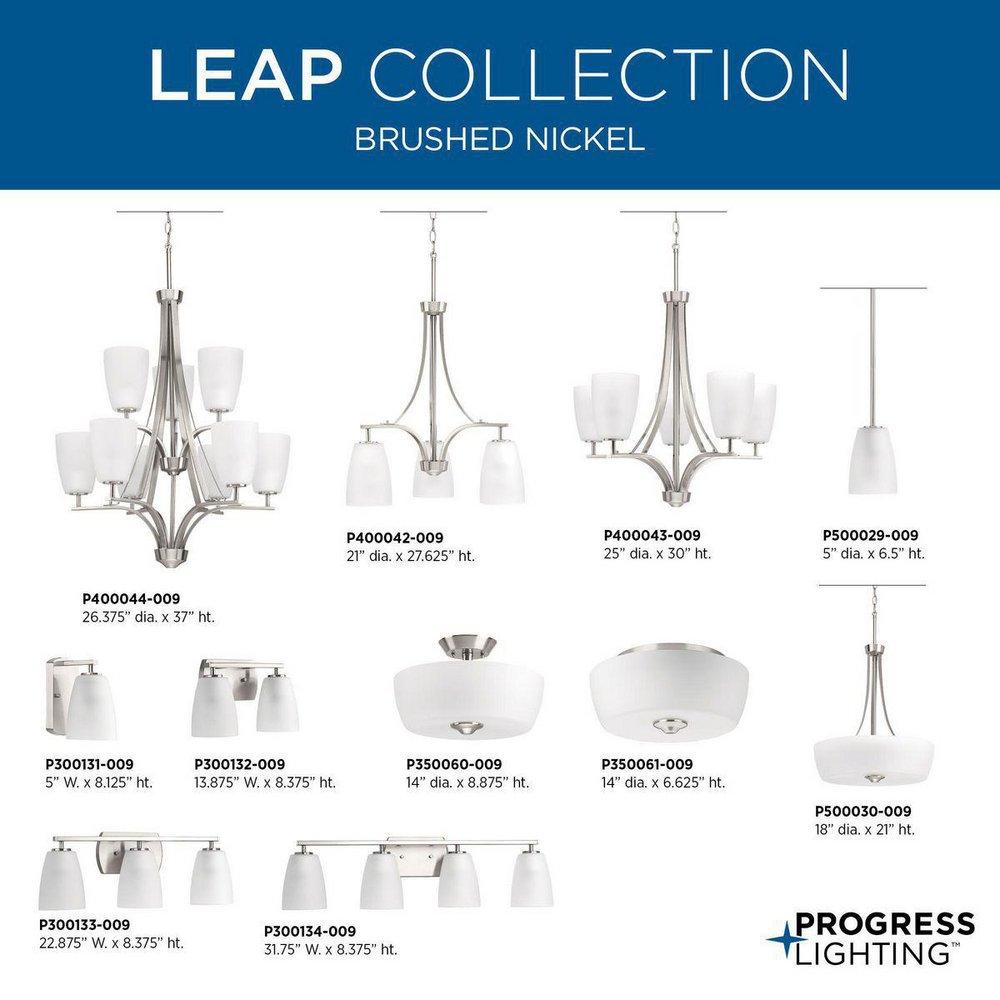 Progress Lighting Brushed Nickel 100W 5-Light Chandelier 
