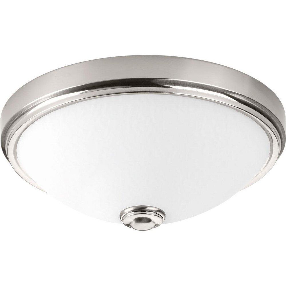 Progress Lighting Brushed Nickel P350005-009-30 1-21W 3000K FLUSH MOUNT 