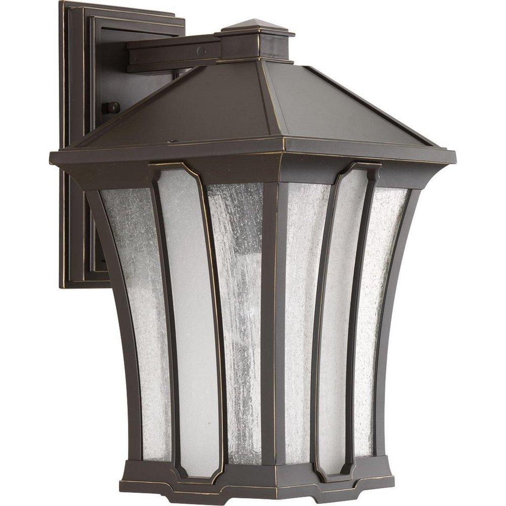 Progress Lighting Antique Bronze P560009-020 1-100W MED WALL LANTERN 