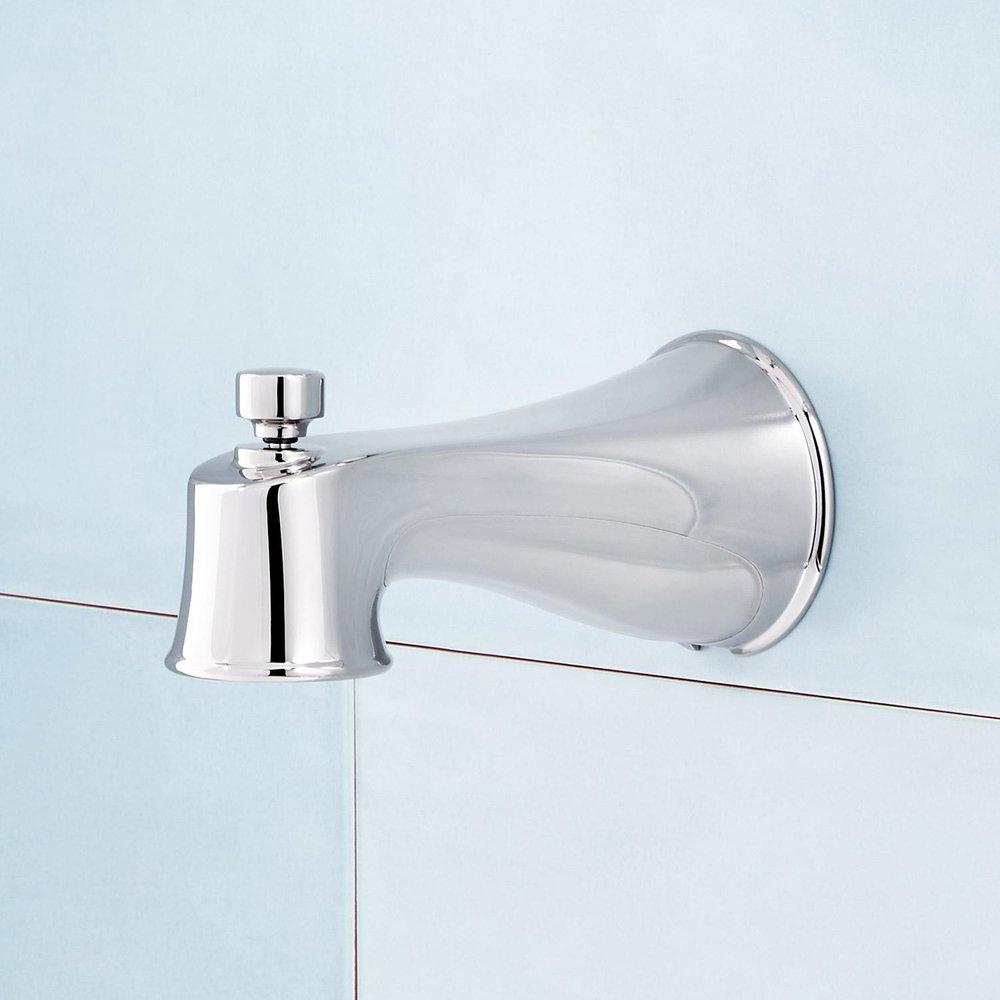 Signature Hardware Polished Chrome Tub Spout Shower Accessory 