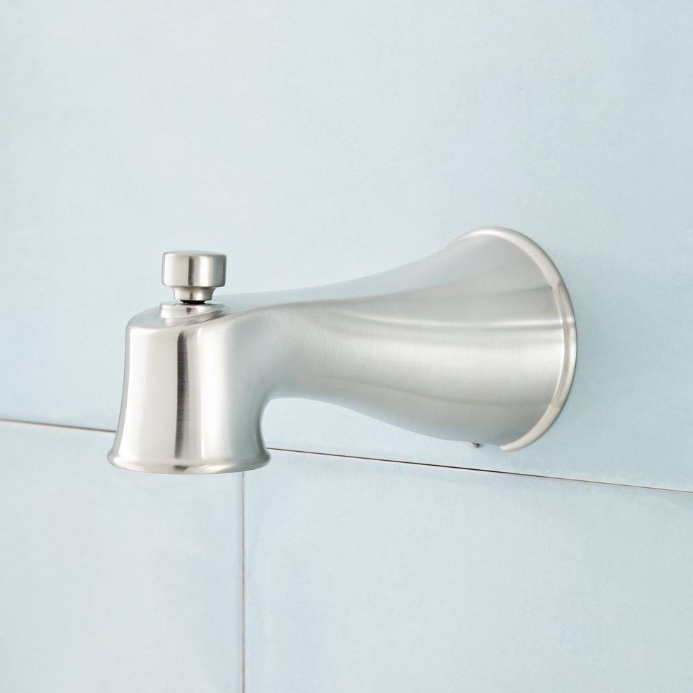 Signature Hardware Brushed Nickel Tub Spout Shower Accessory 