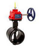 NIBCO Ductile Iron Grooved Gear Operator Butterfly Valve