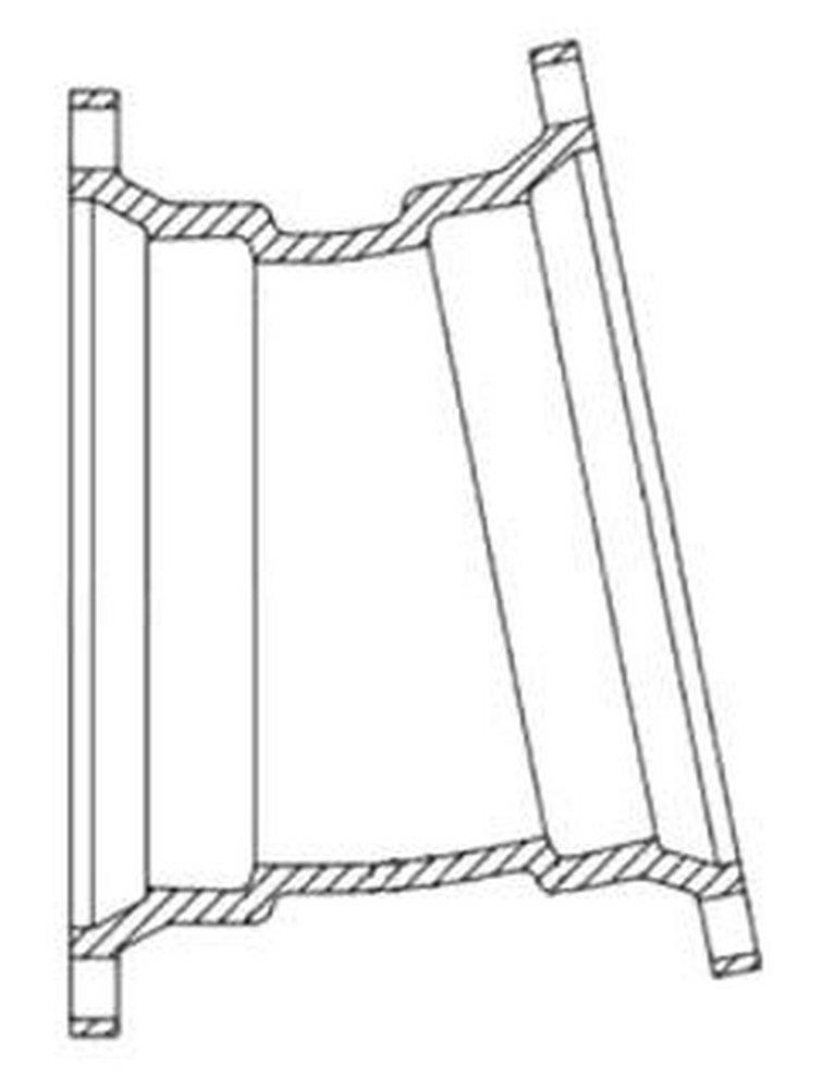 Mechanical Joint Straight Zinc-Plated Ductile Iron C153 Short Body 11-1/4 Degree Bend (Less Accessories) 