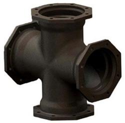 8 in. Mechanical Joint Zinc Plated Ductile Iron C153 Short Body Cross