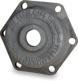 4 in. Mechanical Joint Zinc Plated C153 Ductile Iron Short Body 2 in. Tapped Cap