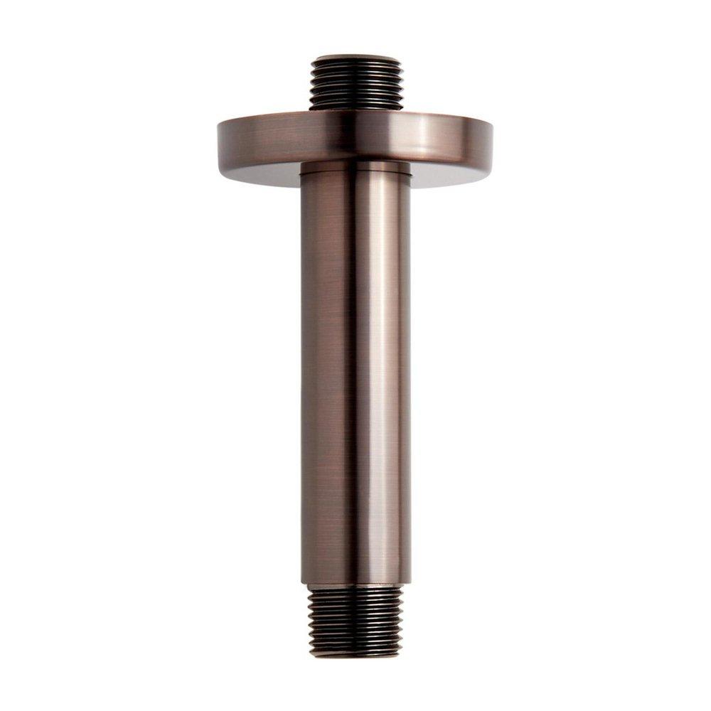 Signature Hardware Oil Rubbed Bronze 4 in. Ceiling Mount Shower Arm with Flange 