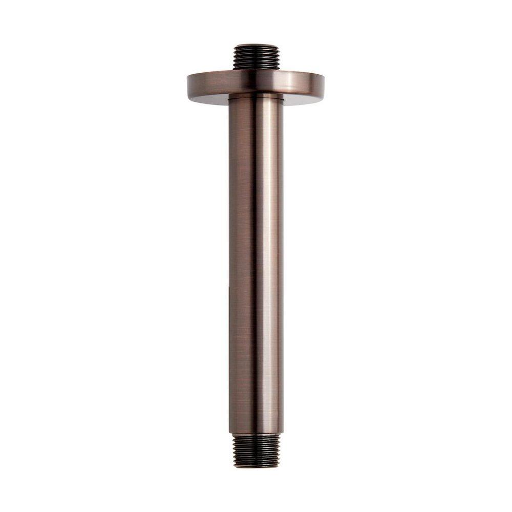 Signature Hardware Oil Rubbed Bronze 6 in. Ceiling Mount Shower Arm with Flange 