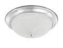 60W 3-Light Incandescent Flushmount Ceiling Fixture in Polished Chrome