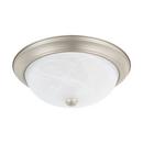 Capital Lighting Matte Nickel 60W 2-Light Flushmount Ceiling Fixture 