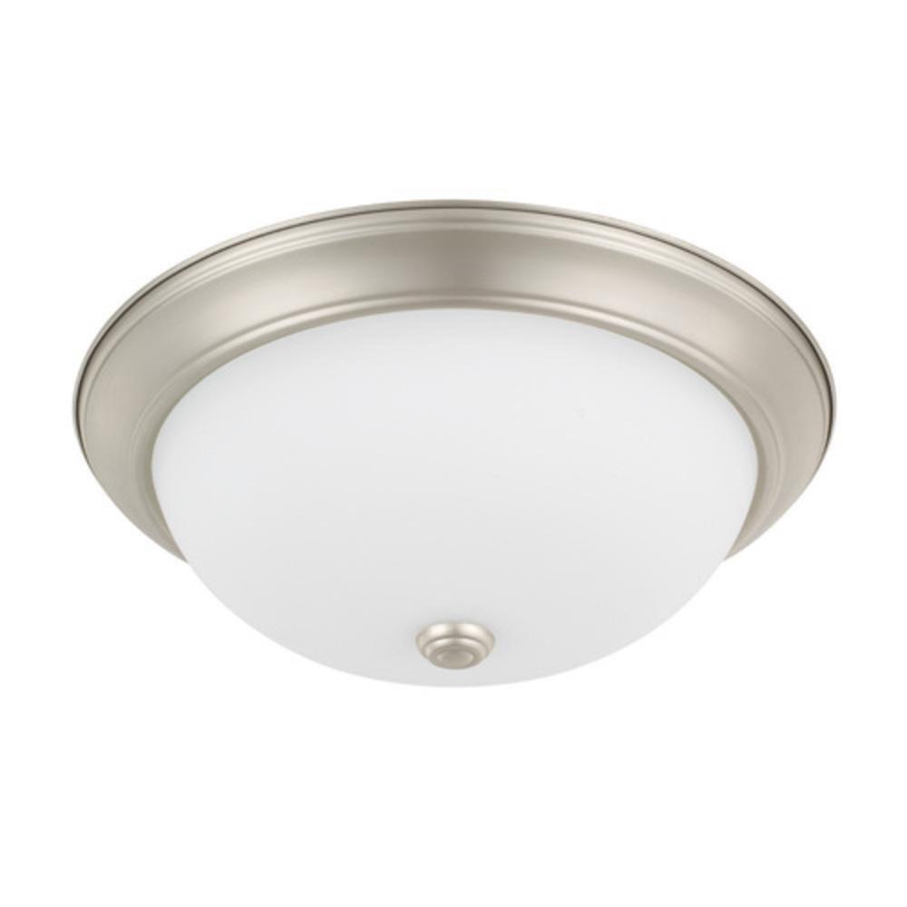 Capital Lighting Matte Nickel 60W 3-Light Medium E-26 Base Incandescent Ceiling Fixture 