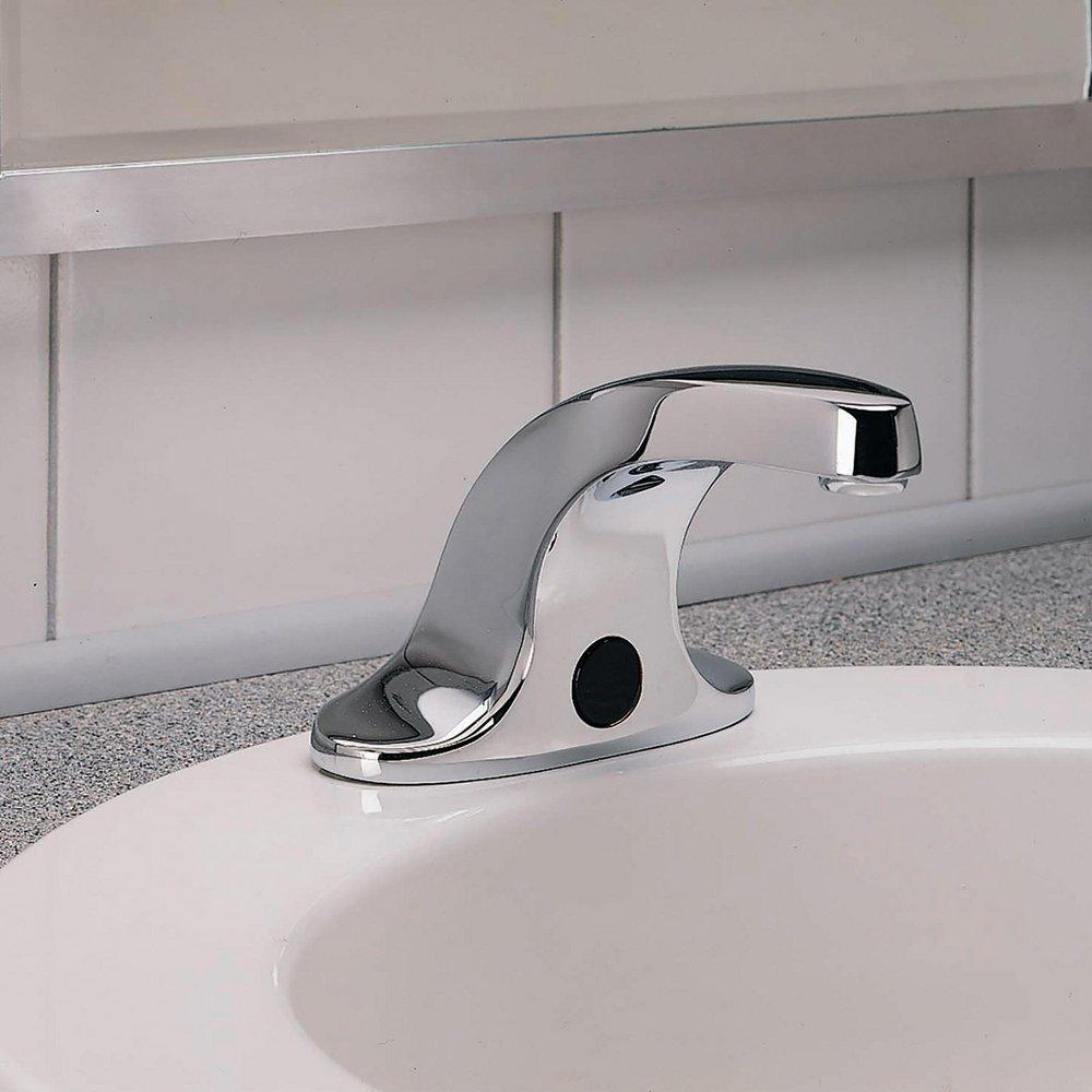 American Standard Polished Chrome No Handle Centerset and Sensor Bathroom Sink Faucet 