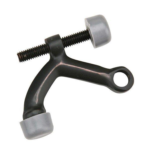 EMTEK Flat Black Brass Rubber Hinge Pin Door Stop 