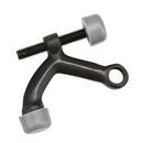 EMTEK Flat Black Brass Rubber Hinge Pin Door Stop 