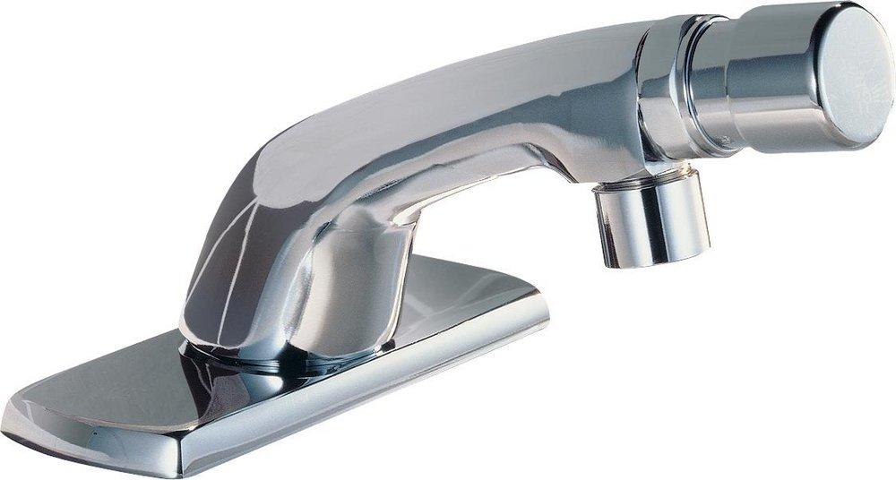 Delta Faucet Chrome 0.5 gpm Single Push Button Handle Metering Faucet 