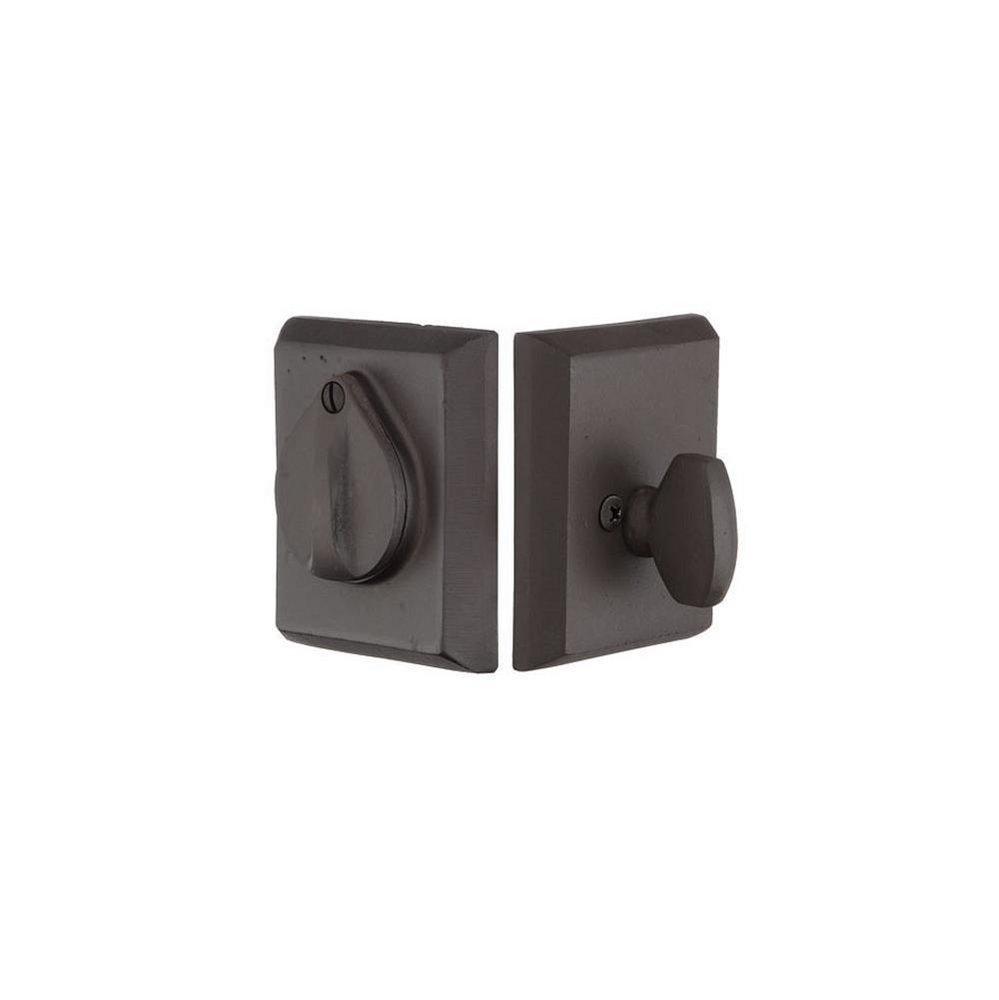 Emtek Products Medium Bronze Patina Single Cylinder Deadbolt 