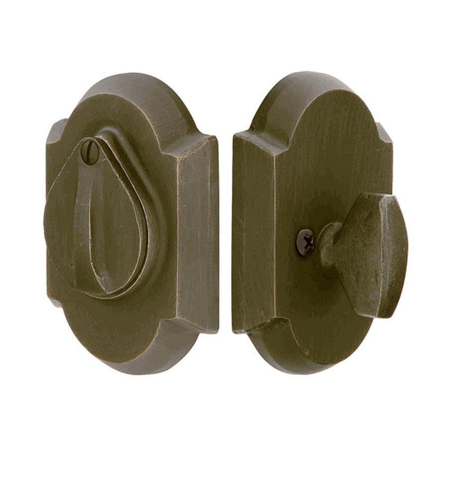 Emtek Products Medium Bronze Patina Brass Single Cylinder Deadbolt 
