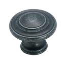 1-5/16 in. Round Knob in Wrought Iron Dark