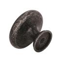 Amerock Wrought Iron Dark 1-5/16 DIA CAB KNOB WIDR 