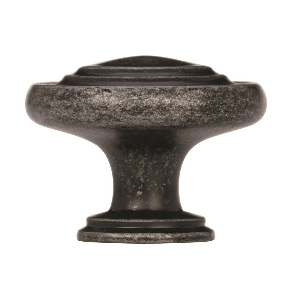 Amerock Wrought Iron Dark 1-5/16 DIA CAB KNOB WIDR 