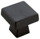 1-1/2 in. Square Cabinet Knob in Black Bronze