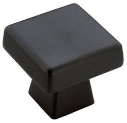 1-1/2 in. Square Cabinet Knob in Black Bronze