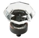 1-5/16 in. Cabinet Knob in Clear/Oil-Rubbed Bronze