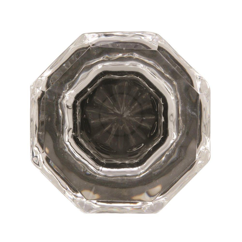 Amerock Clear 1-5/16 in (33 mm) Diameter Clear/Polished Nickel Cabinet Knob 