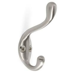 Single Prong Wall Hook in Satin Nickel