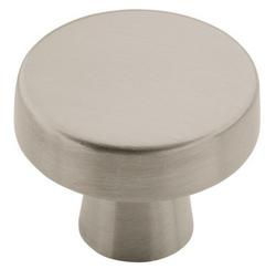 1-5/16 in. Round Cabinet Knob in Satin Nickel