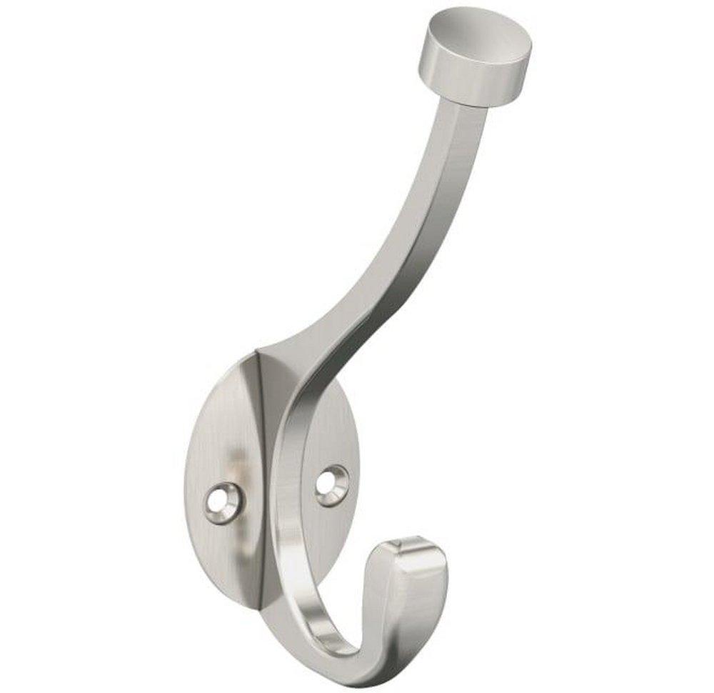 Amerock Satin Nickel Single Pilltop Coat and Hat Hook 