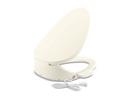 Elongated Closed Front Bidet Seat with Cover in Biscuit