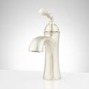 Signature Hardware Brushed Nickel Single Handle Centerset Bathroom Sink Faucet with Pop-Up Drain Assembly 