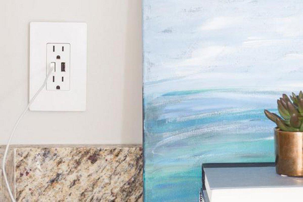 Pass & Seymour White 4-47/50 x 3-3/20 in. Plastic Wall Plate 