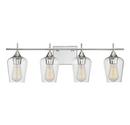 Savoy House Polished Chrome 100W 4-Light Vanity Fixture 