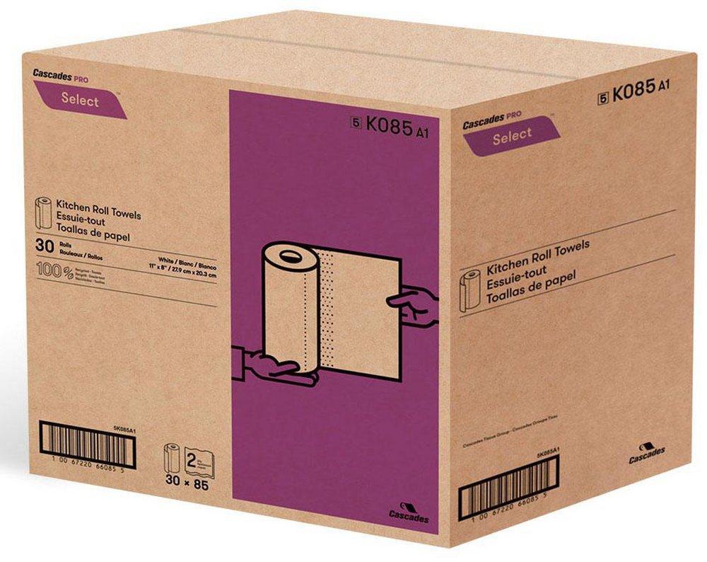 Cascades Tissue Group White Kitchen Roll Towel in White (Case of 30) 