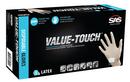SAS Safety White 5 mil Powder-Free Latex Disposable Glove 100 Pack 