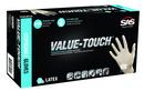SAS Safety White 5 mil Powder-Free Latex Disposable Glove 100 Pack 