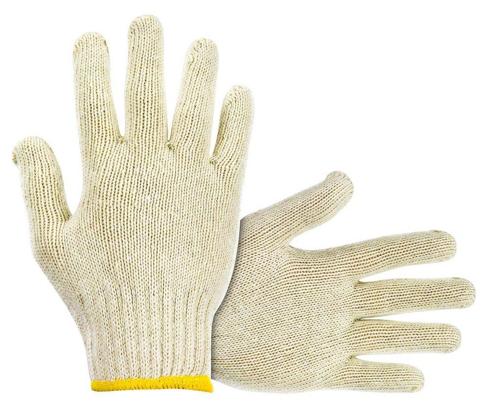 SAS Safety Beige 7 ga Cotton, Knit and Plastic String Knit Reusable Gloves in Beige 