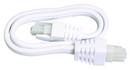 24 in. Interconnect cord in White