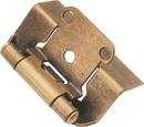 Semi-Concealed Cabinet Hinge in Antique Brass