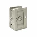 Deltana Enterprises Satin Nickel Heavy Duty Privacy Pocket Door Lock 