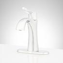 Signature Hardware Chrome Single Handle Monoblock Bathroom Sink Faucet with Pop-Up Drain Assembly 