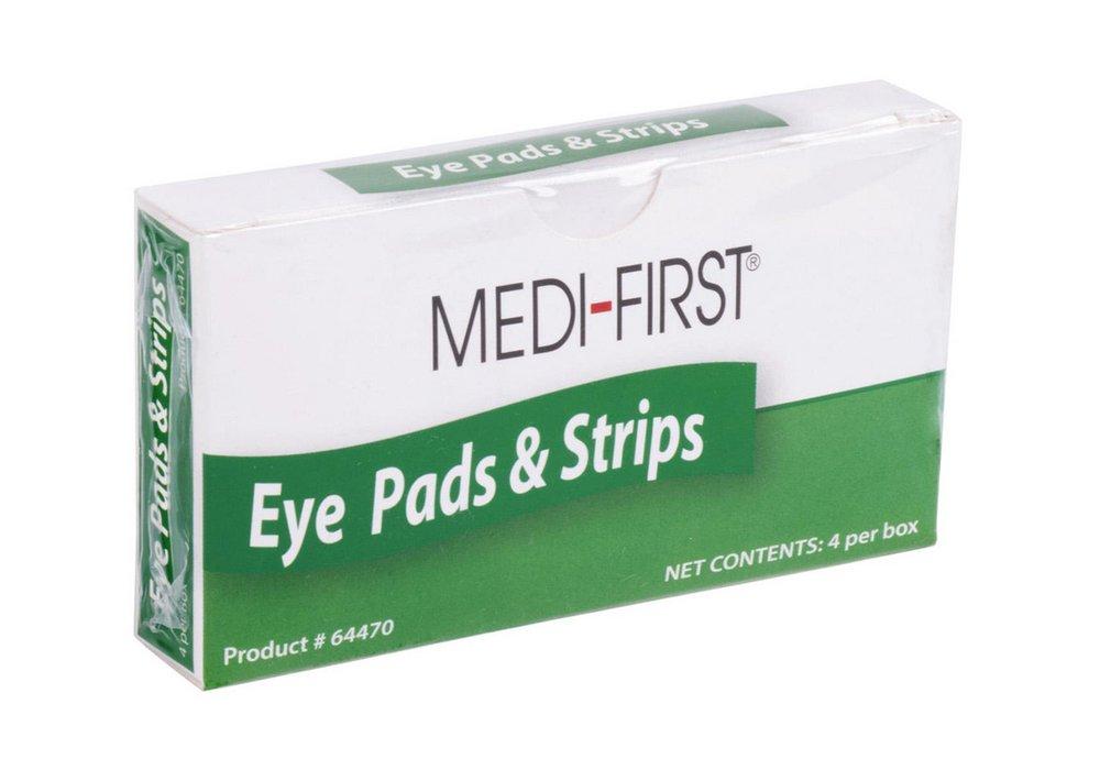 Medique® White 1-5/8 x 2-3/4 in. Eye Pad and Strip in White 