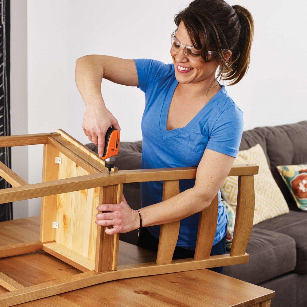 BLACK+DECKER Orange Battery Magnetic 2-Piece Screwdriver 